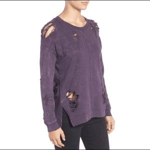 NWT Joe's Jeans Jeans Destroyed Sweatshirt